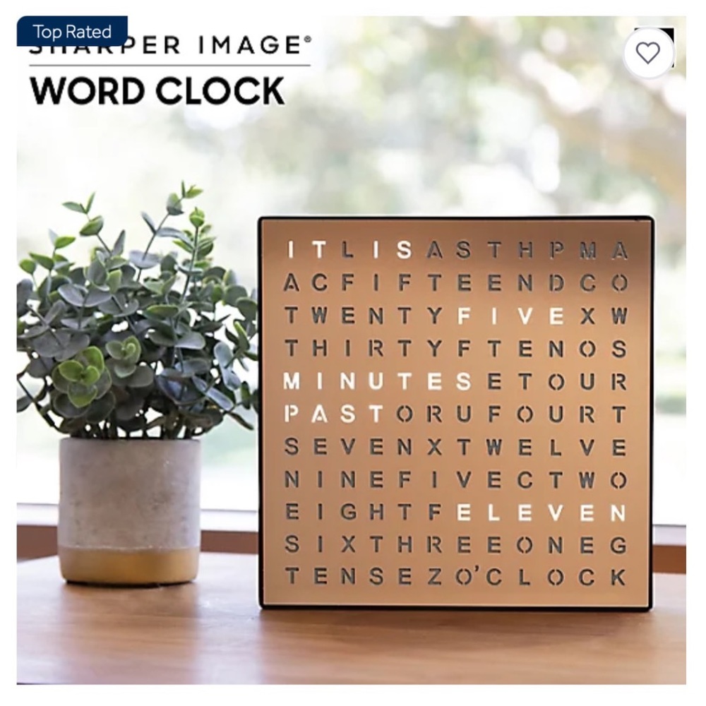 Copper LED Word Clock